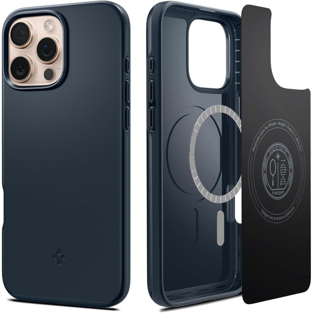 Spigen Thin Fit MagSafe dėklas iPhone 16 Pro Max – tamsiai pilkas