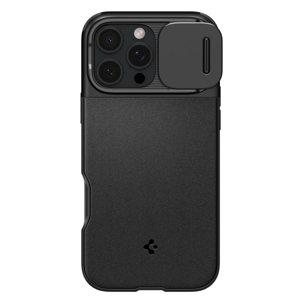 Spigen Optik Armor MagSafe dėklas iPhone 16 Pro Max – juodas