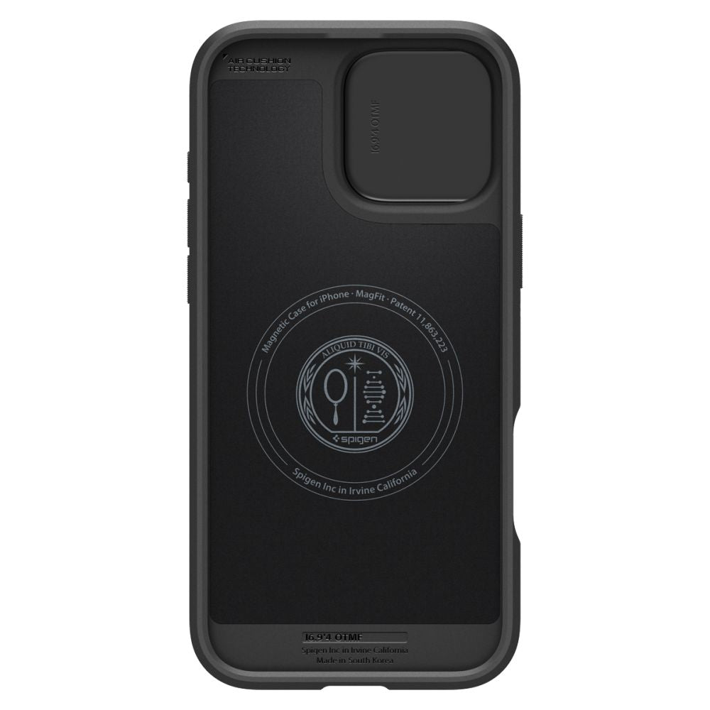 Spigen Optik Armor MagSafe dėklas iPhone 16 Pro Max – juodas