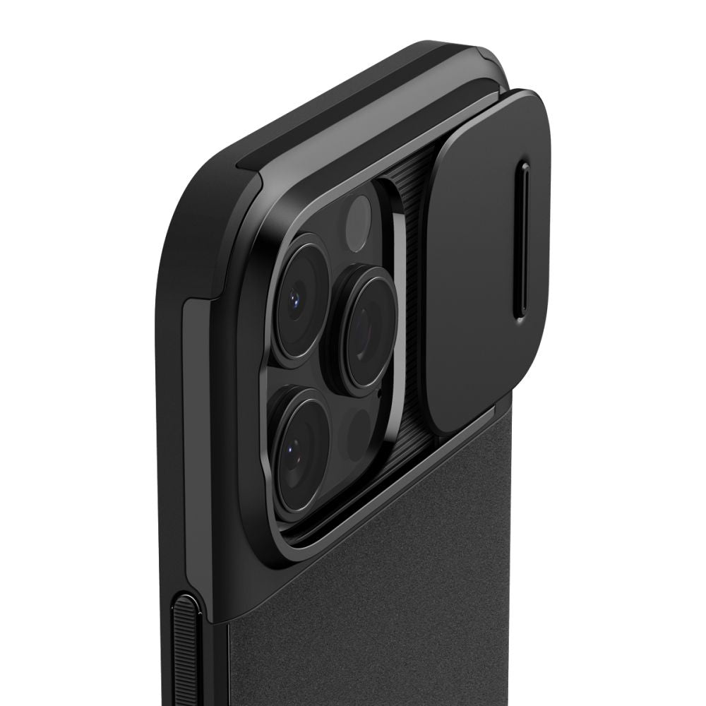 Spigen Optik Armor MagSafe dėklas iPhone 16 Pro Max – juodas