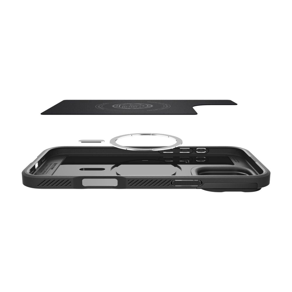 Spigen Optik Armor MagSafe dėklas iPhone 16 Pro Max – juodas