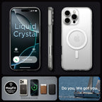 Spigen Liquid Crystal MagSafe dėklas iPhone 16 Pro Max – skaidrus