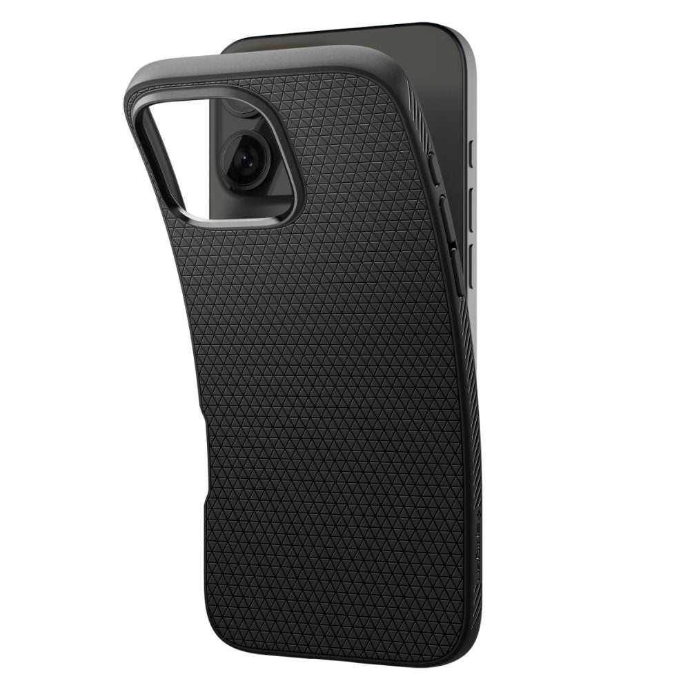 Spigen Liquid Air dėklas iPhone 16 Pro Max – juodas