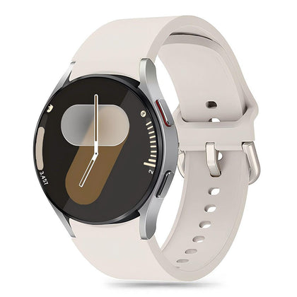 Tech-Protect silikoninis dirželis, skirtas Samsung Galaxy Watch 4 / 5 / 5 Pro / 6 / 7 / FE - smėlio spalvos -- Samsung...