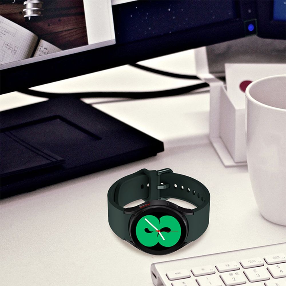 Tech-Protect silikoninis dirželis, skirtas Samsung Galaxy Watch 4 / 5 / 5 Pro / 6 / 7 / FE - smėlio spalvos -- Samsung...