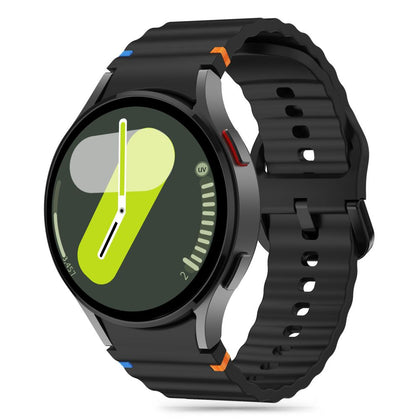 Tech-Protect silikoninis sportinis dirželis, skirtas Samsung Galaxy Watch 4 / 5 / 5 Pro / 6 / 7 / FE - juodas -- Samsung...