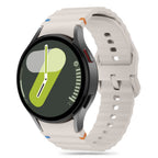 Tech-Protect silikoninis sportinis dirželis, skirtas Samsung Galaxy Watch 4 / 5 / 5 Pro / 6 / 7 / FE - smėlio spalvos --...