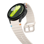 Tech-Protect silikoninis sportinis dirželis, skirtas Samsung Galaxy Watch 4 / 5 / 5 Pro / 6 / 7 / FE - smėlio spalvos --...
