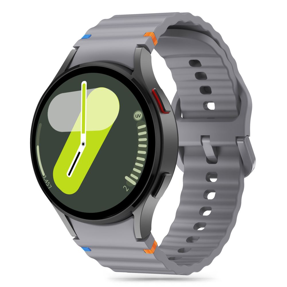 Tech-Protect silikoninis sportinis dirželis, skirtas Samsung Galaxy Watch 4 / 5 / 5 Pro / 6 / 7 / FE - pilkas -- Samsung...