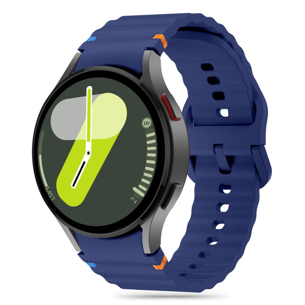 Tech-Protect silikoninis sportinis dirželis, skirtas Samsung Galaxy Watch 4 / 5 / 5 Pro / 6 / 7 / FE - mėlynas -- Samsung...
