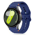 Tech-Protect silikoninis sportinis dirželis, skirtas Samsung Galaxy Watch 4 / 5 / 5 Pro / 6 / 7 / FE - mėlynas -- Samsung...