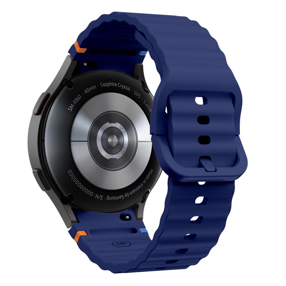 Tech-Protect silikoninis sportinis dirželis, skirtas Samsung Galaxy Watch 4 / 5 / 5 Pro / 6 / 7 / FE - mėlynas -- Samsung...
