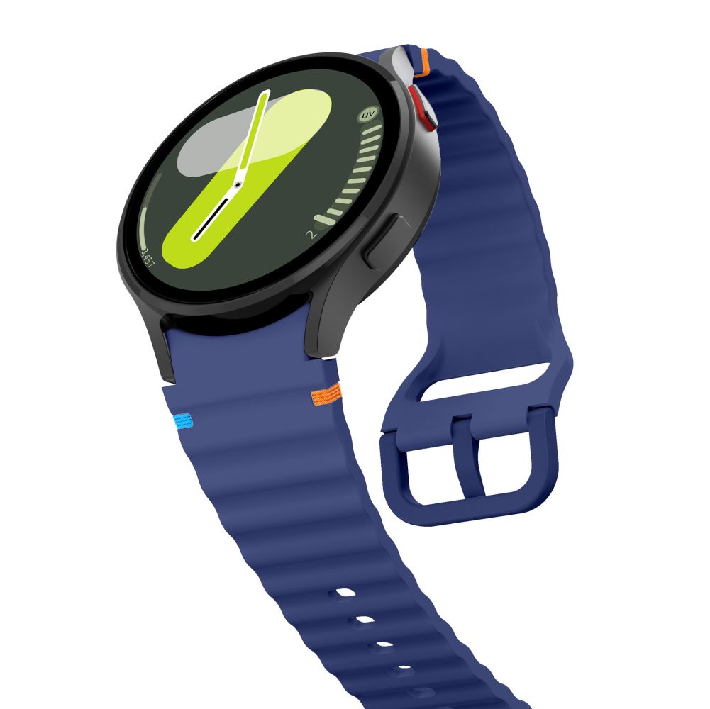 Tech-Protect silikoninis sportinis dirželis, skirtas Samsung Galaxy Watch 4 / 5 / 5 Pro / 6 / 7 / FE - mėlynas -- Samsung...