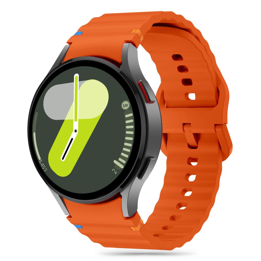 Tech-Protect silikoninis sportinis dirželis, skirtas Samsung Galaxy Watch 4 / 5 / 5 Pro / 6 / 7 / FE - oranžinė --...