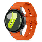 Tech-Protect silikoninis sportinis dirželis, skirtas Samsung Galaxy Watch 4 / 5 / 5 Pro / 6 / 7 / FE - oranžinė --...