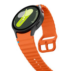 Tech-Protect silikoninis sportinis dirželis, skirtas Samsung Galaxy Watch 4 / 5 / 5 Pro / 6 / 7 / FE - oranžinė --...