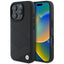 BMW Leather Crossing Lines dėklas iPhone 16 Pro – juodas