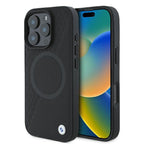 BMW odinis MagSafe dėklas iPhone 16 Pro – juodas