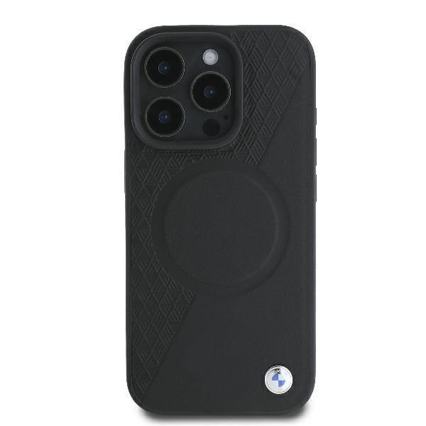 BMW odinis MagSafe dėklas iPhone 16 Pro – juodas