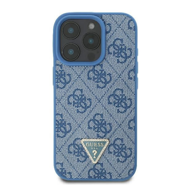 Guess Crossbody 4G dėklas iPhone 16 Pro – mėlynas
