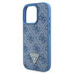 Guess Crossbody 4G dėklas iPhone 16 Pro – mėlynas