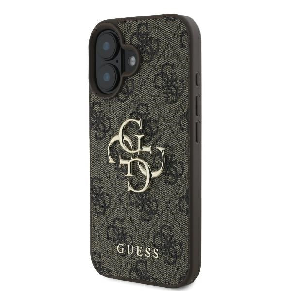 Guess 4G Big Logo dėklas iPhone 16 – rudas -- iPhone 16