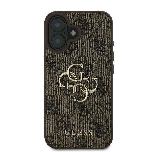 Guess 4G Big Logo dėklas iPhone 16 – rudas -- iPhone 16