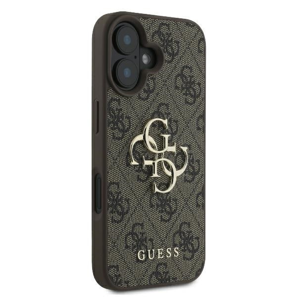 Guess 4G Big Logo dėklas iPhone 16 – rudas -- iPhone 16