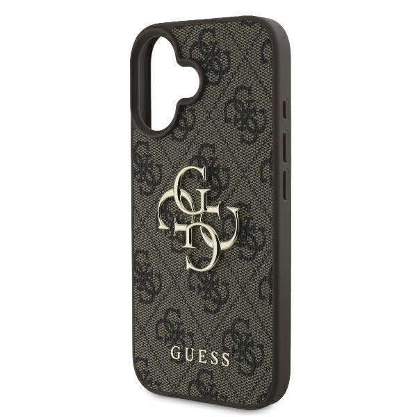 Guess 4G Big Logo dėklas iPhone 16 – rudas -- iPhone 16