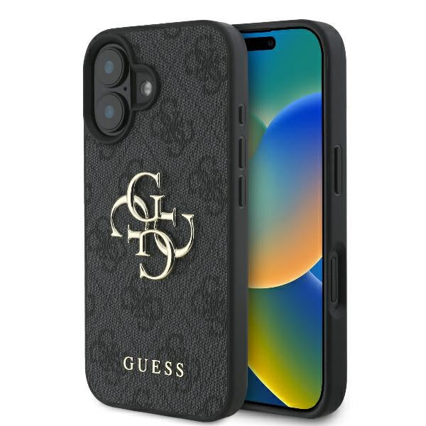 Guess 4G Big Logo dėklas iPhone 16 – Juodas -- iPhone 16