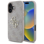 Guess 4G Big Logo dėklas iPhone 16 – Rožinis -- iPhone 16