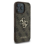 Guess 4G Big Logo dėklas iPhone 16 Pro Max – rudas -- iPhone 16 Pro Max
