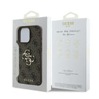 Guess 4G Big Logo dėklas iPhone 16 Pro Max – rudas -- iPhone 16 Pro Max