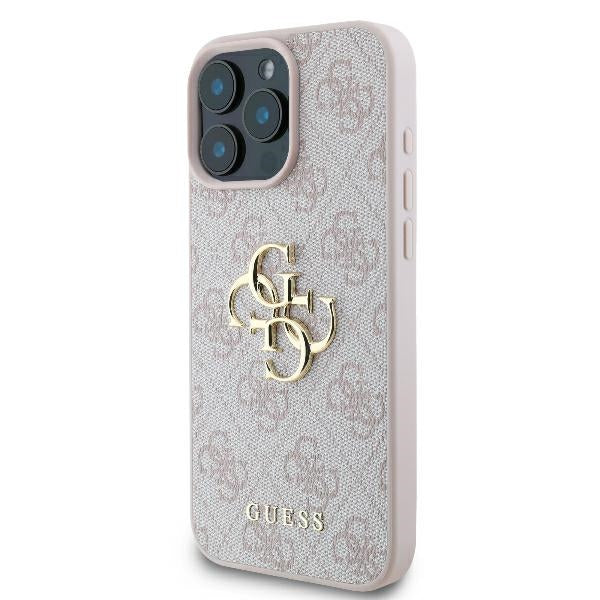 Guess 4G Big Logo dėklas iPhone 16 Pro Max - Rožinis -- iPhone 16 Pro Max