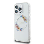 Guess MagSafe dėklas iPhone 16 Pro – skaidrus