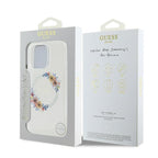 Guess MagSafe dėklas iPhone 16 Pro – skaidrus