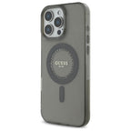 Guess MagSafe dėklas iPhone 16 Pro – juodas