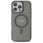 Guess MagSafe dėklas iPhone 16 Pro – juodas