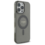 Guess MagSafe dėklas iPhone 16 Pro – juodas
