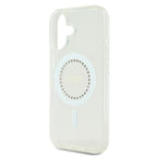 Guess MagSafe dėklas iPhone 16 Plus – baltas, su kristalais
