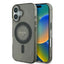 Guess MagSafe dėklas iPhone 16 – juodas su cyrkoniais
