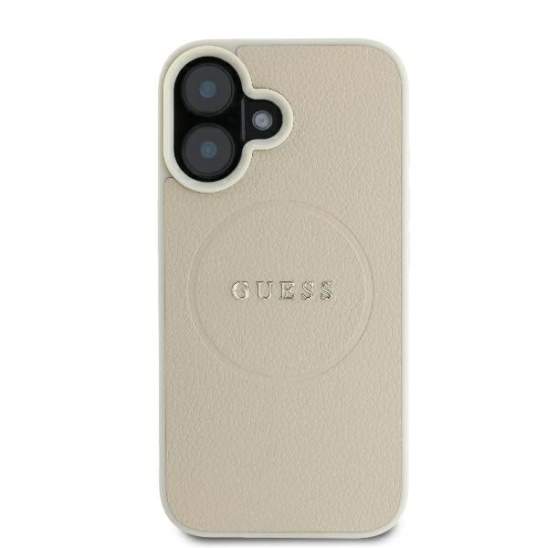 Guess MagSafe dėklas iPhone 16 – smėlio