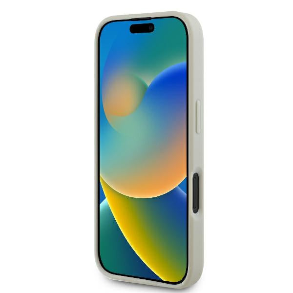 Guess MagSafe dėklas iPhone 16 – smėlio