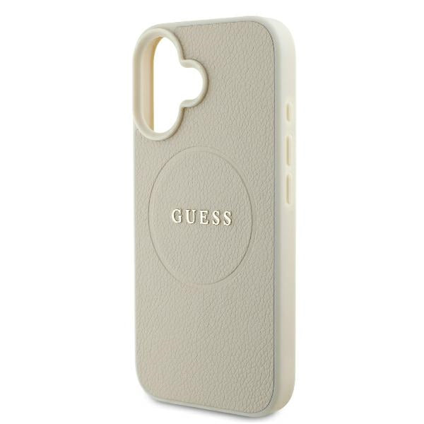 Guess MagSafe dėklas iPhone 16 – smėlio