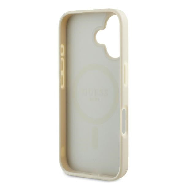 Guess MagSafe dėklas iPhone 16 – smėlio