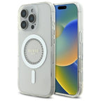 Guess MagSafe dėklas iPhone 16 Pro Max – baltas -- iPhone 16 Pro Max