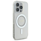 Guess MagSafe dėklas iPhone 16 Pro Max – baltas -- iPhone 16 Pro Max