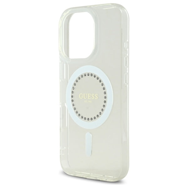 Guess MagSafe dėklas iPhone 16 Pro Max – baltas -- iPhone 16 Pro Max