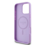 Guess MagSafe dėklas iPhone 16 Pro Max – violetinis