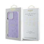 Guess MagSafe dėklas iPhone 16 Pro Max – violetinis